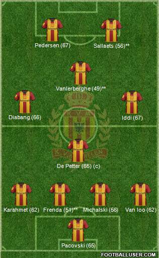 Yellow Red KV Mechelen Formation 2013