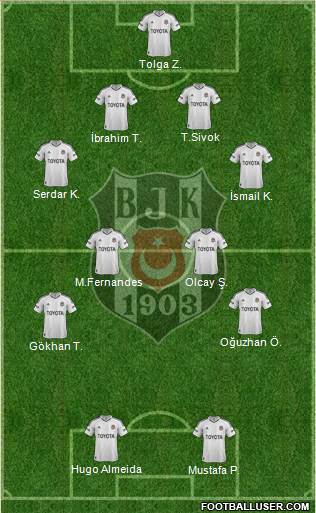 Besiktas JK Formation 2013