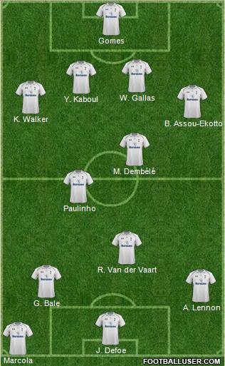 Tottenham Hotspur Formation 2013