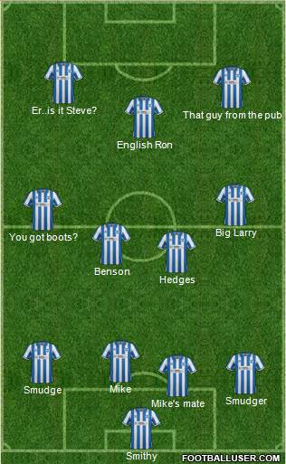 Brighton and Hove Albion Formation 2013