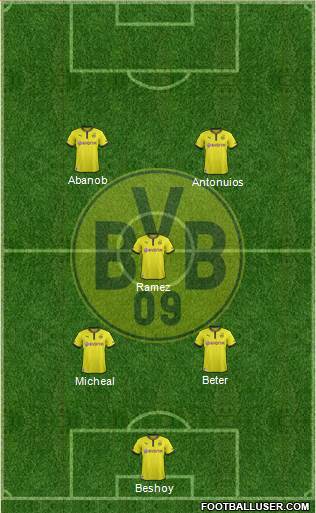 Borussia Dortmund Formation 2013