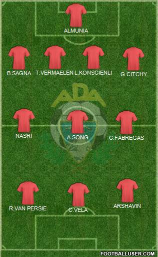 A.D. Alcorcón Formation 2013