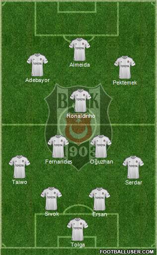 Besiktas JK Formation 2013