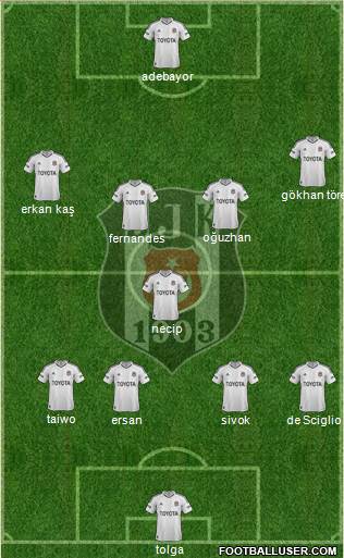 Besiktas JK Formation 2013