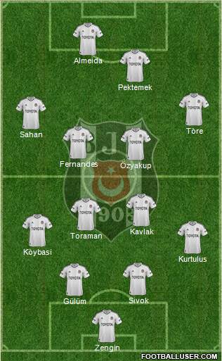 Besiktas JK Formation 2013