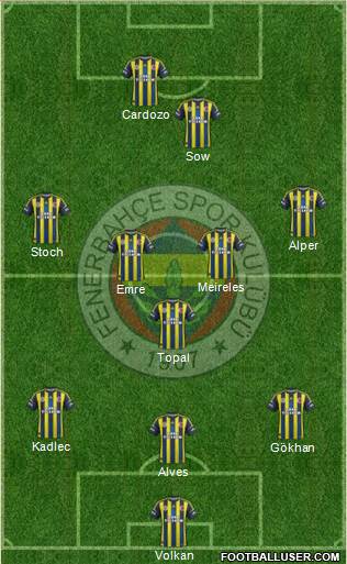 Fenerbahçe SK Formation 2013