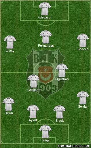 Besiktas JK Formation 2013