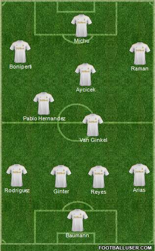 Swansea City Formation 2013