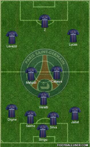 Paris Saint-Germain Formation 2013