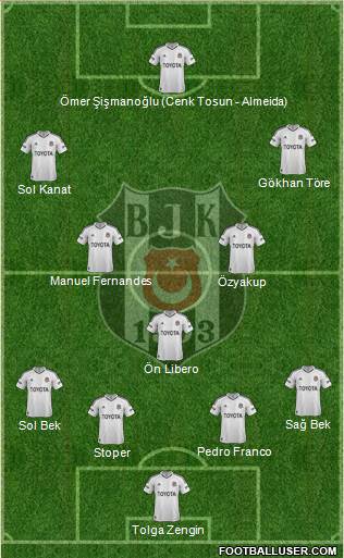 Besiktas JK Formation 2013