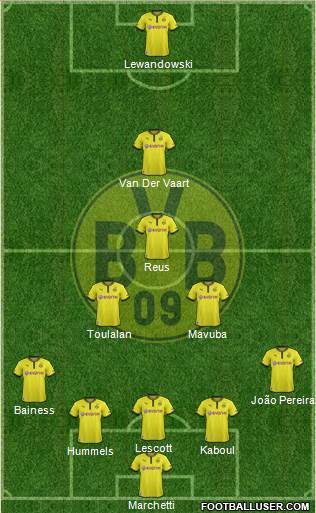 Borussia Dortmund Formation 2013