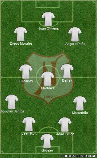 Náutico EC 4-5-1 football formation