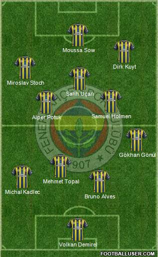 Fenerbahçe SK Formation 2013