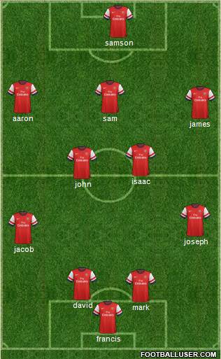 Arsenal Formation 2013