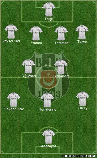 Besiktas JK Formation 2013