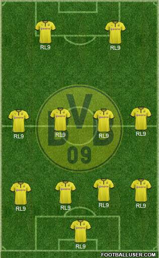 Borussia Dortmund Formation 2013