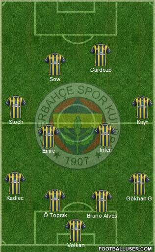 Fenerbahçe SK Formation 2013