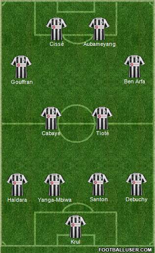 Newcastle United Formation 2013