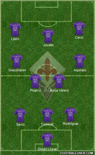 Fiorentina Formation 2013