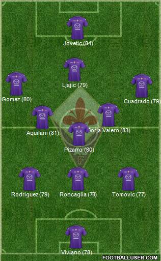 Fiorentina Formation 2013