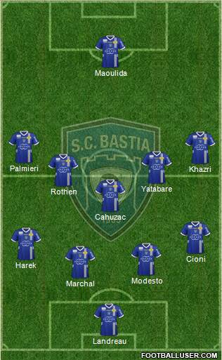 Sporting Club Bastia Formation 2013