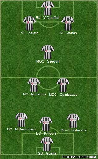 Newcastle United Formation 2013