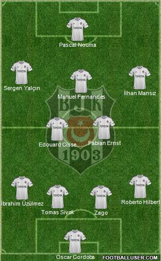 Besiktas JK Formation 2013
