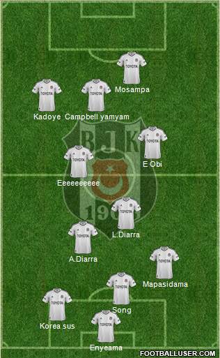Besiktas JK Formation 2013