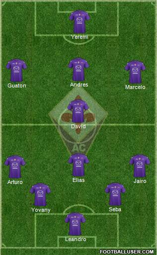 Fiorentina Formation 2013