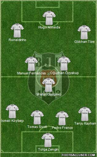Besiktas JK Formation 2013