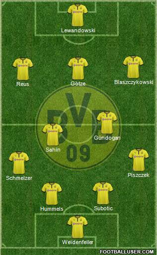 Borussia Dortmund Formation 2013