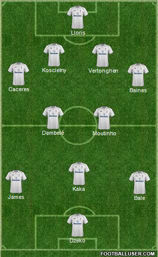 Tottenham Hotspur Formation 2013
