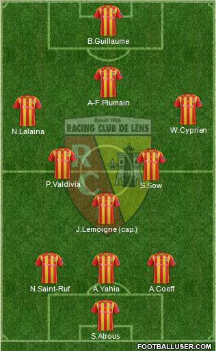 Racing Club de Lens Formation 2013