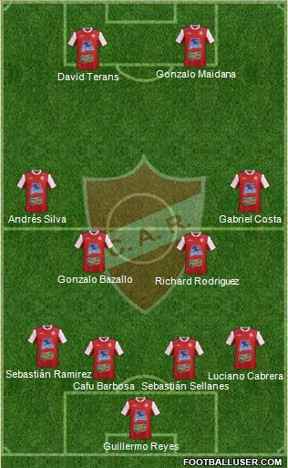 Club Atlético Rentistas Formation 2013