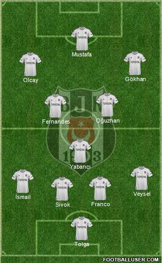 Besiktas JK Formation 2013