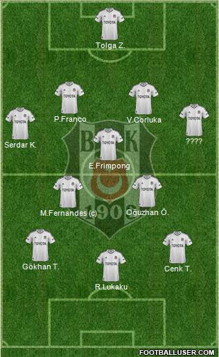 Besiktas JK Formation 2013
