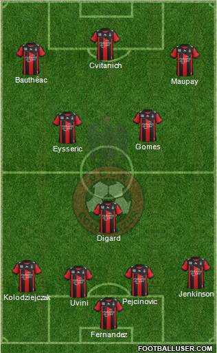 OGC Nice Côte d'Azur Formation 2013