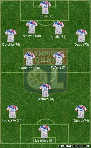 Olympique Lyonnais Formation 2013