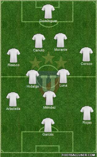 LDU de Quito Formation 2013