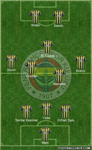 Fenerbahçe SK Formation 2013