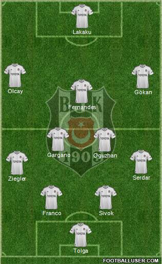 Besiktas JK Formation 2013
