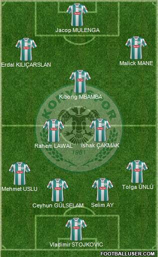 Konyaspor Formation 2013