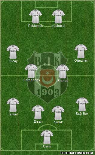 Besiktas JK Formation 2013