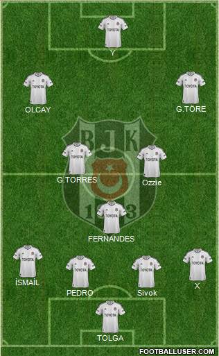 Besiktas JK Formation 2013