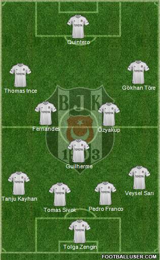 Besiktas JK Formation 2013