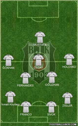 Besiktas JK Formation 2013