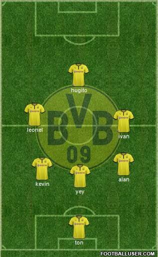 Borussia Dortmund Formation 2013