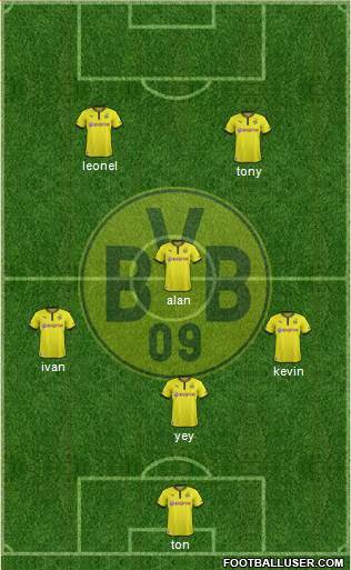 Borussia Dortmund Formation 2013
