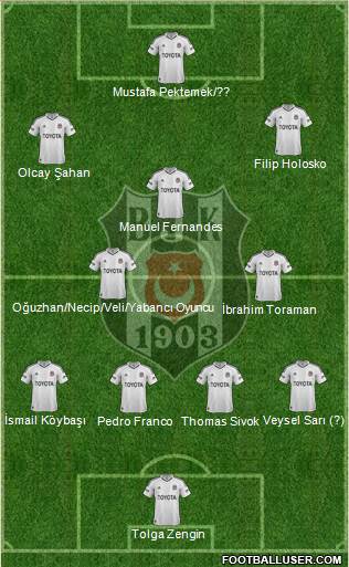Besiktas JK Formation 2013