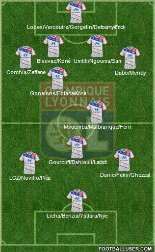 Olympique Lyonnais Formation 2013